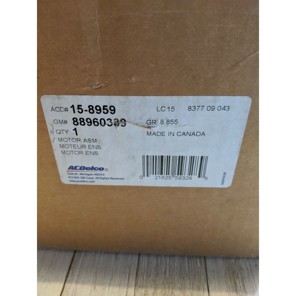 ACDelco 15-8959 GM OEM HVAC Blower Motor NOS 889660339